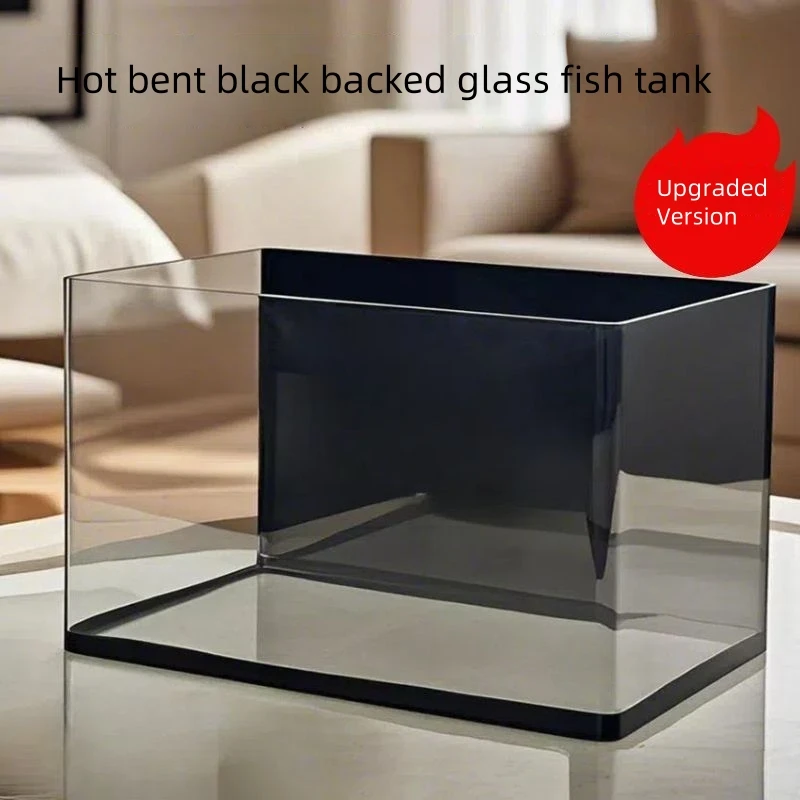 Wholesale White Glass Aquarium 20 Gallon Fish Tank Right Angle Water Grass Fish Tank