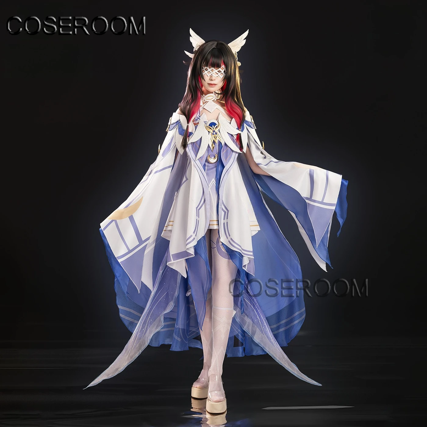 

GenshinImpact 3D Damselette Columbina Косплей Костюм Наряд Женский Хэллоуин Карнавал Вечеринка Аниме Игра Ролевая Игра Униформа Парик