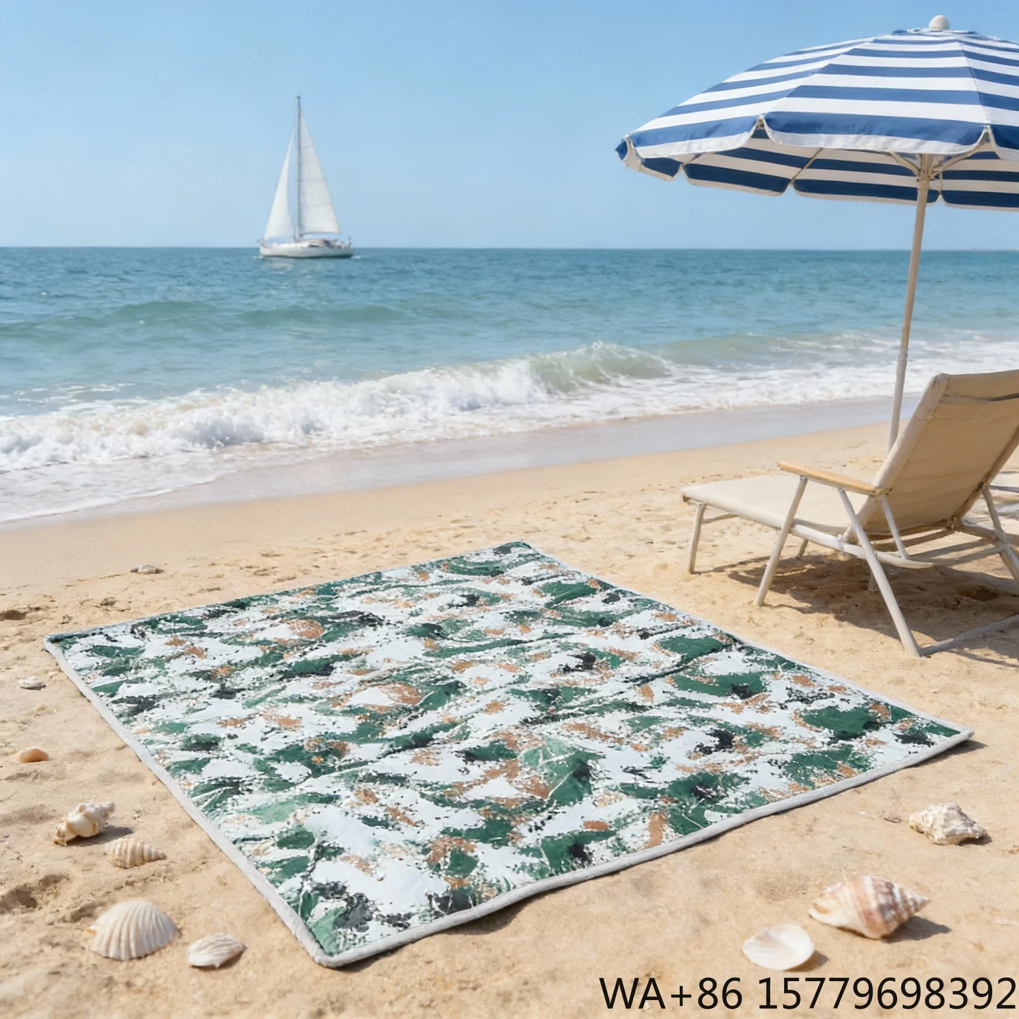 Extra Large Durable Foldable Portable Water Resistant Soft Eco-Friendly Camping Picnic Mat Customizable