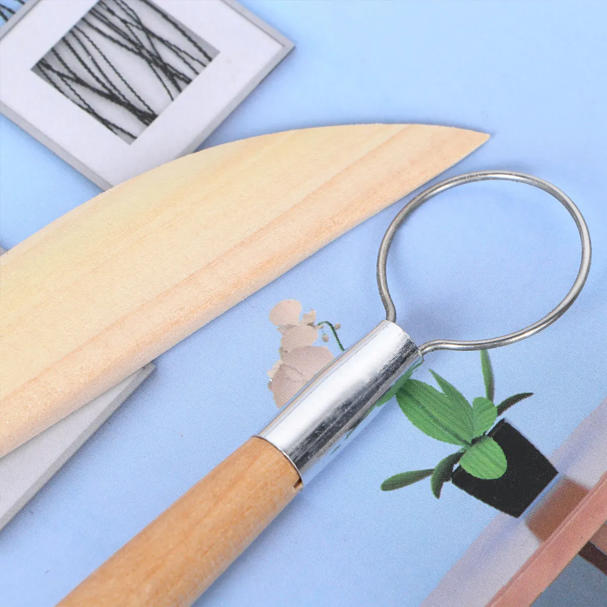 

5pcs Plastic Sculpting Tools Clay Carving Pottery Tool Kit Shaping Smoothing Modeling Decorating Durable Lightweight Handicraft