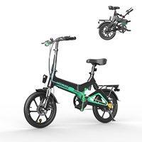 Intelligent Library Wholesale White Electronic Ebike HITWAY 16INCH 250W 36V Wholesale Two Wheel Foldable Electric Bike