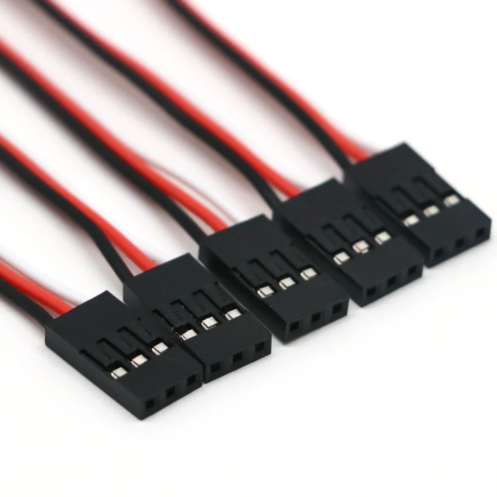 50pcs/lot RC Servo Extension Cord Cable Wire Female to Male 150mm 300mm 500mm 1000mm Lead