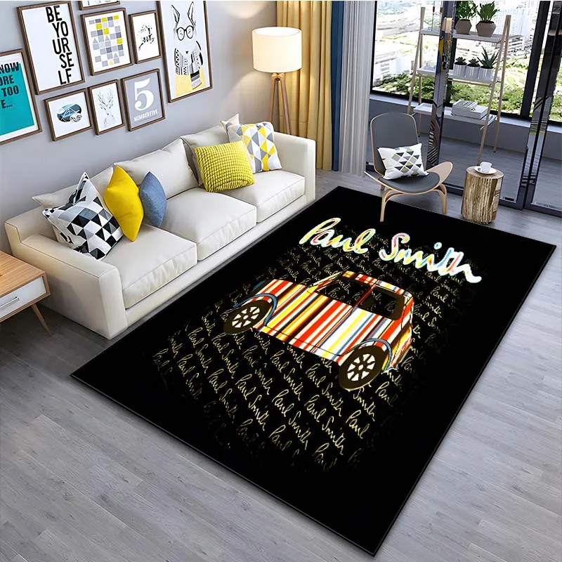 London Fashion P-Paul Smith Printed Floor Mat Carpet 15 Sizes Living Room Bedroom Bedside Sill Bathroom Floor Mat Home Decor