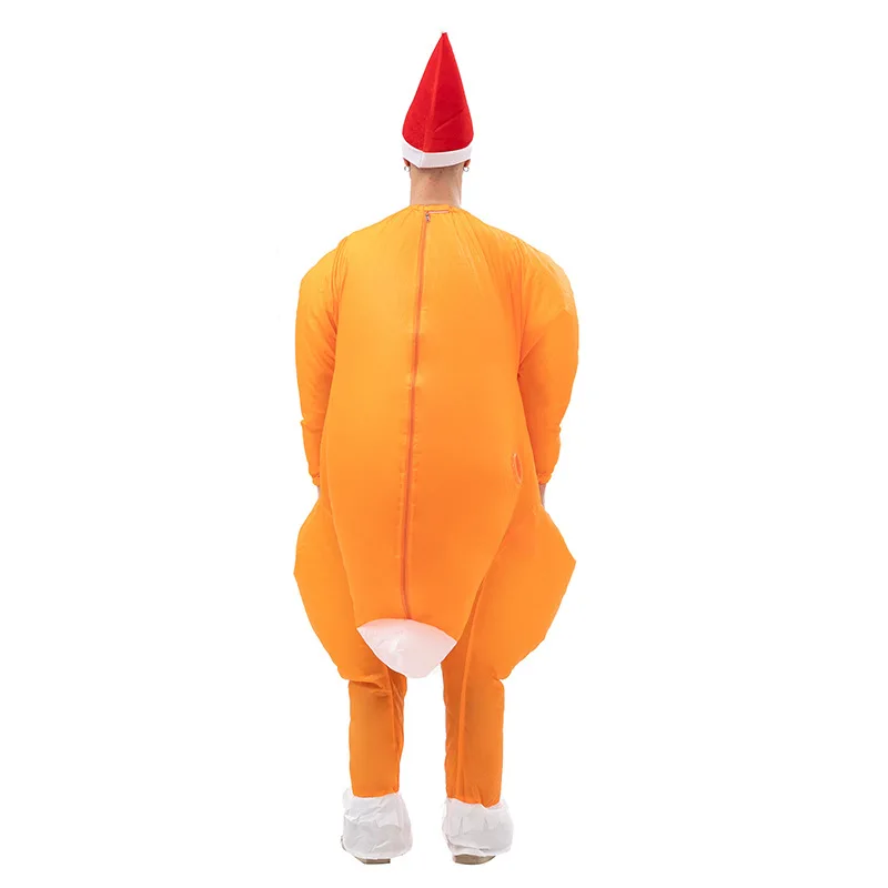 Funny Turkey Inflatable Suit Funny Cosplay Cartoon Walking Doll Clothes Party Thanksgiving Props Fit H150 to 180cm