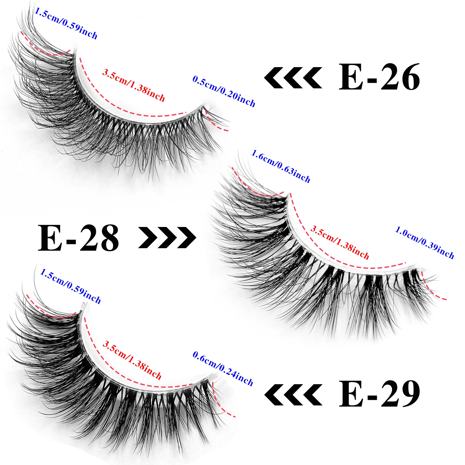 5 Paar Wimpern, natürlicher Look, zarte, kreuzförmige Wimpern, transparentes Band, 3D-Wimpern, flauschige, weiche Wimpern, Wimpernverlängerung, falsche Wimpern – Detail 5