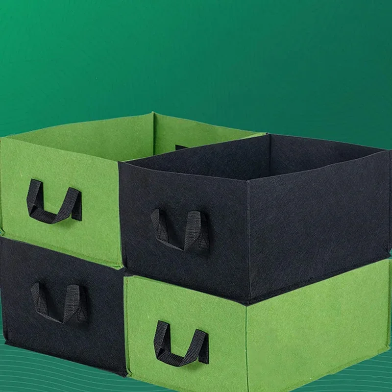 

Planting Nursery Pot, Flower Plant Pot, Vegetable, Tomato, Potato Planters Container, Outdoor Garden Tool, Felt Grow Bag Rectang