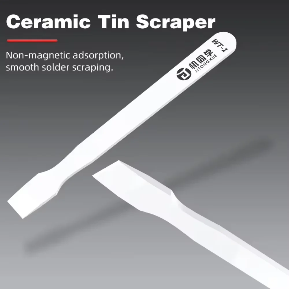 

JITONGXUE WT-1 Ceramic Tin Scraper Anti Static Electricity Non Magnetic Smooth Solder ScrapingBGA Scraper Tin Scraper Repair Too