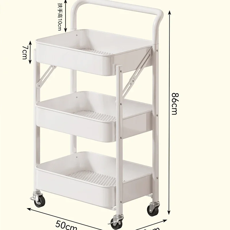 Simple Leisure Style Stainless Rolling Trolley Storage Medical Spa Auxiliary Cart High Quality Metal Gold Car Wheels