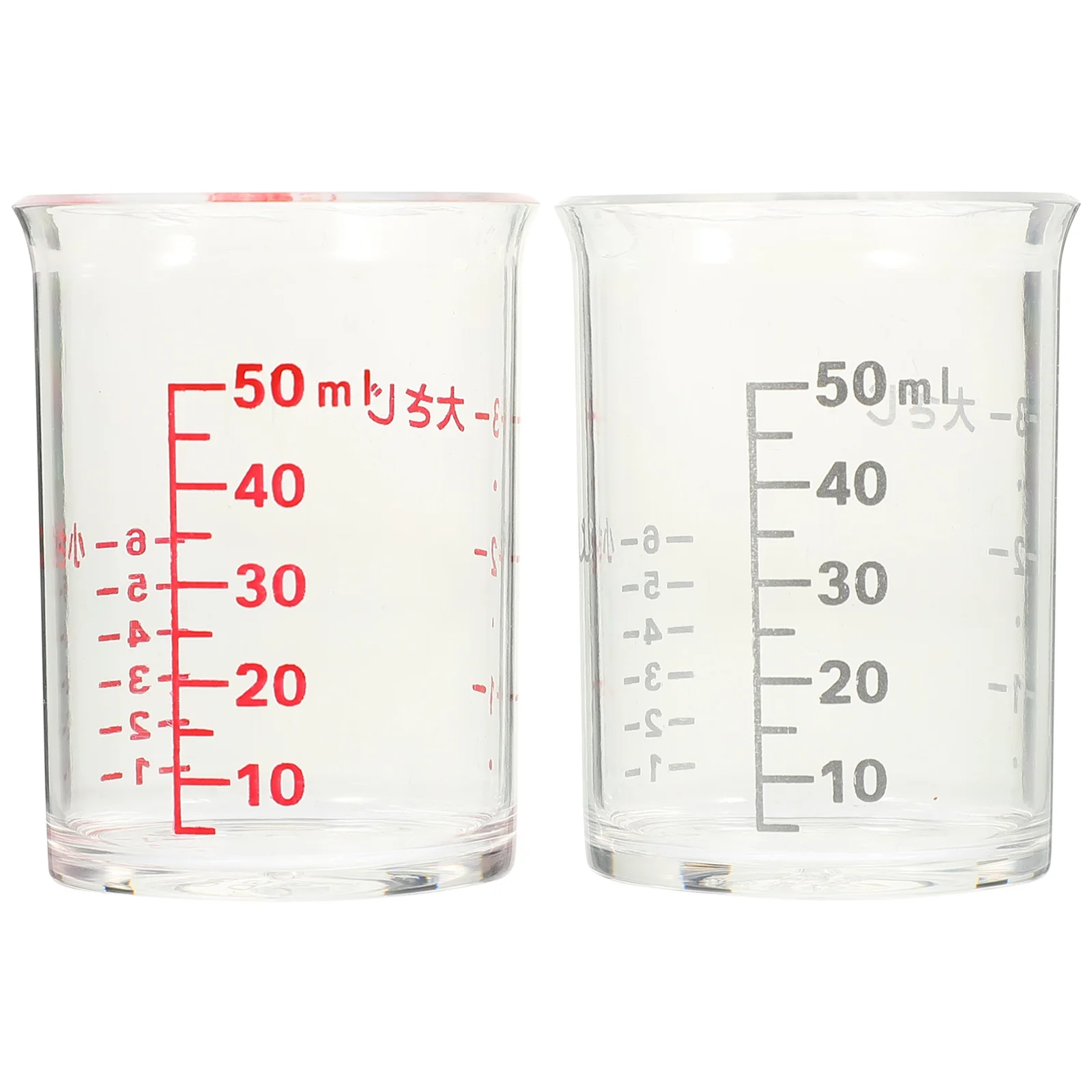 

2pcs Measuring Cups 120Ml Glass Kitchen Gadget With Scale Liquid Cup For Milk Oil Coffee Household Baking Supplies Graduated Jug