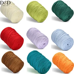 400g Large Roll Solid Color Cloth Strip Thread Without Pilling Baby Cradle Thread Simple Hand Woven Hook Wrap Thread