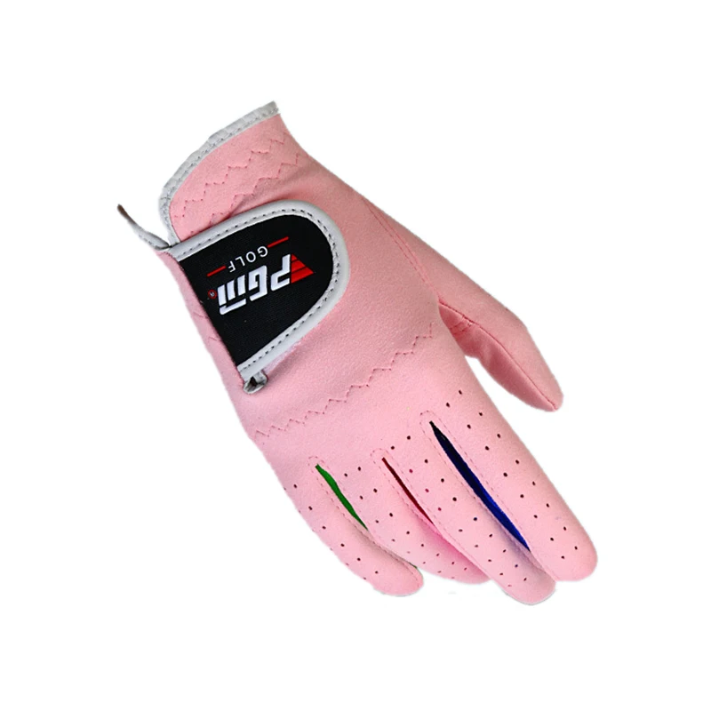 1Pair PGM ST010 Golf Glove Children Sweat Absorbent Microfiber Fabric Anti Slip Soft Breathable Abrasion Boys Girls Sport Glove