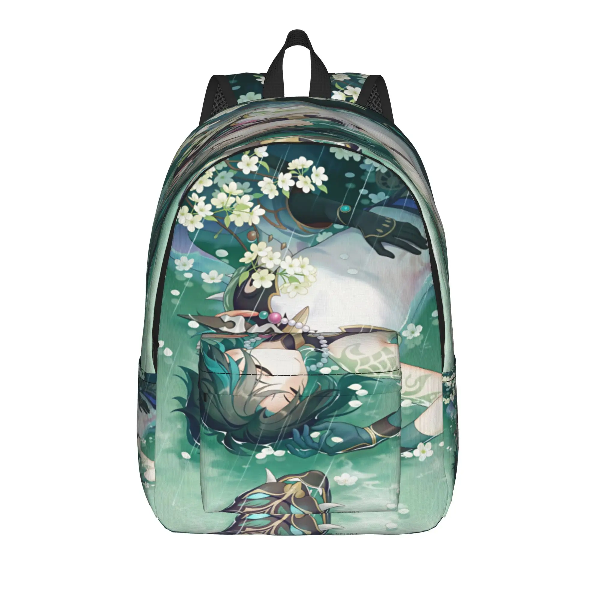 Genshin Impact Backpack Game Character Teen Polyester Travel Backpacks Big Casual High School Bags Rucksack