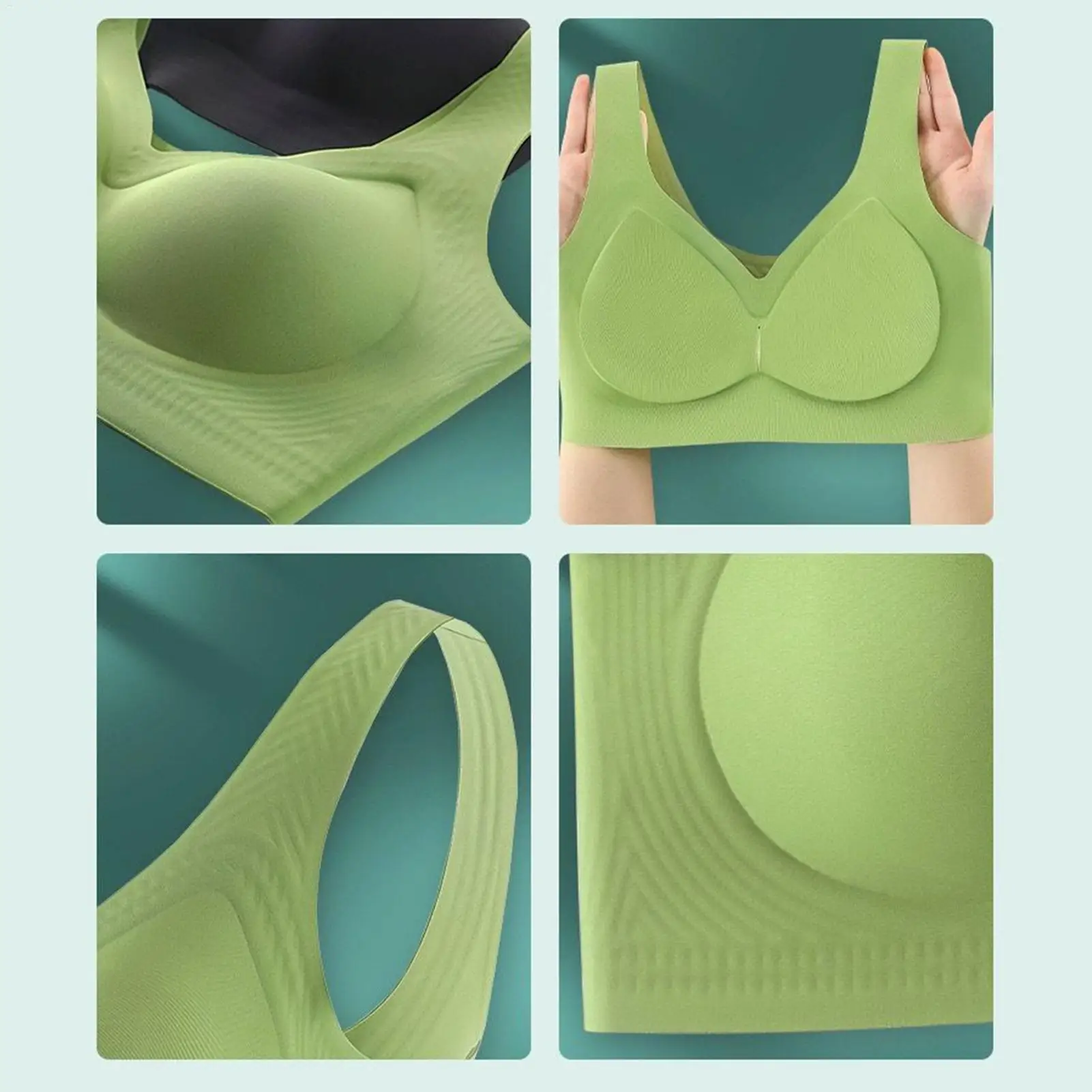 

Jelly Bras For Women Seamless Full Coverage Supportive Bras Comfortable Breathable Underwear For Support Lift Coverage Sports