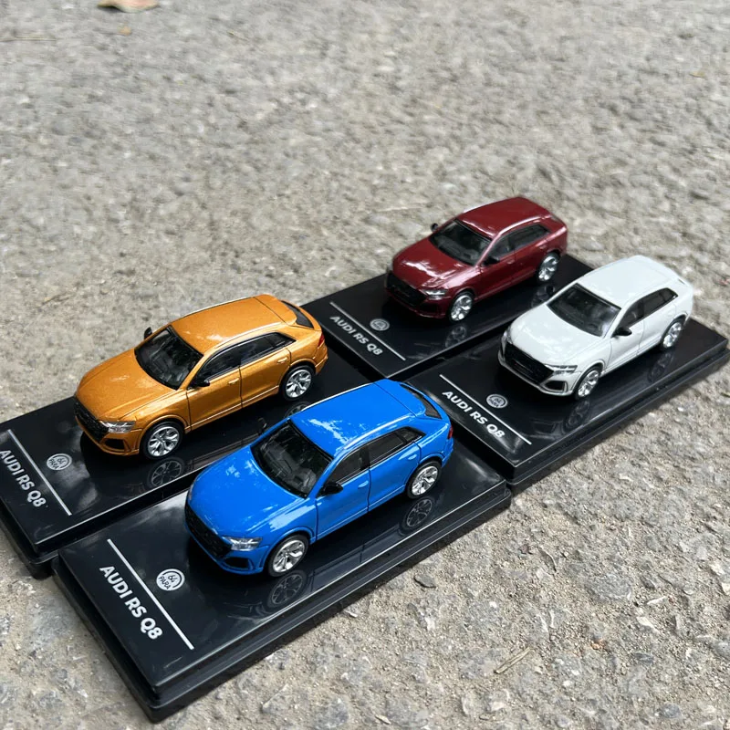 1:64 Original Model By Paragon,AUDI RS Q8,Alloy Car Model for Display,Gift and Collections