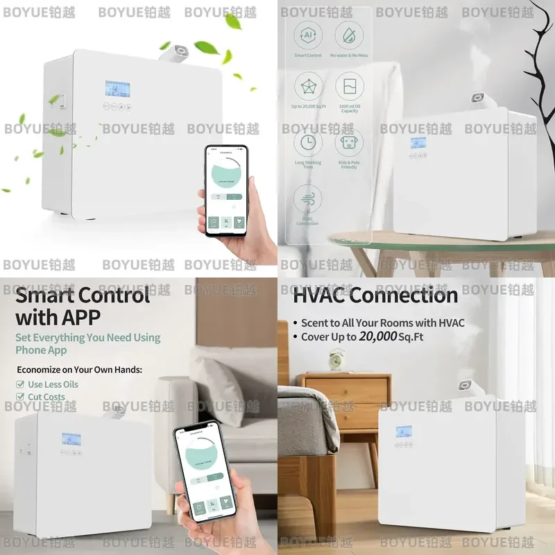 WiFi Battery Powered Electric Metal Air Conditioner Aromatherapy Diffuser 1000ml Household Remote Control Scent Machine