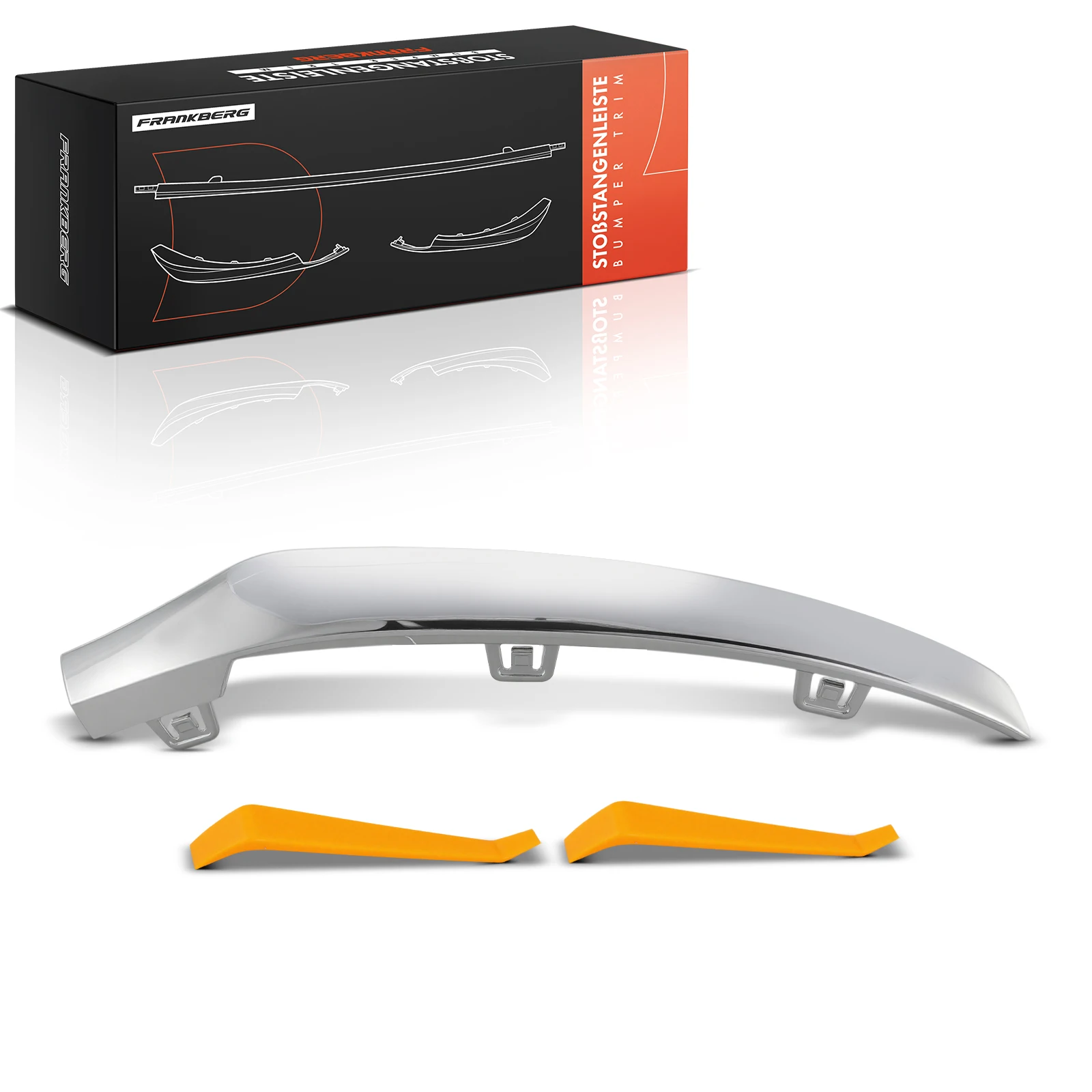 Frankberg 1x Trim Bumper Rechtervoorbumper voor Mercedes-Benz GLC X253 C253 2.0L Bj vanaf 2015 2538852800