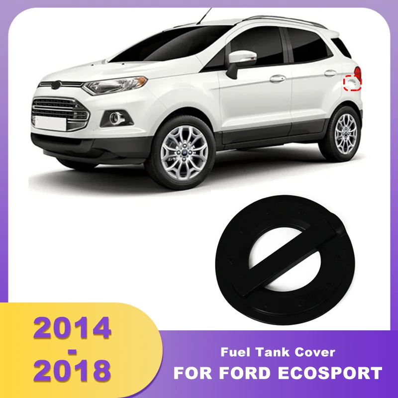 

ABS Matte Black Fuel Tank Cover Cap FOR FORD ECOSPORT 2013 2014 2015 2016 2017 2018