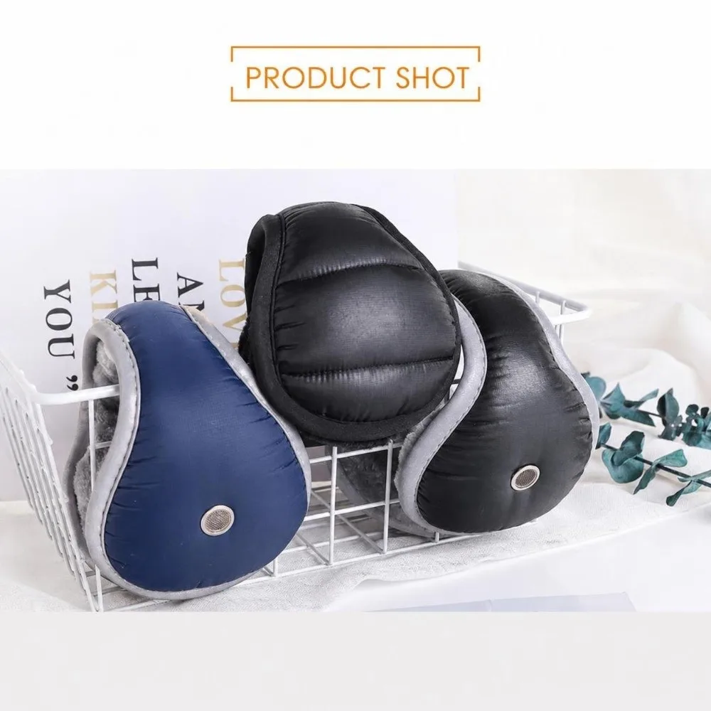 Portable Windproof Winter Thermal Earmuffs Collapsible Thick Lining Windproof Ear Covers Soft Lined Earmuffs For Men Women