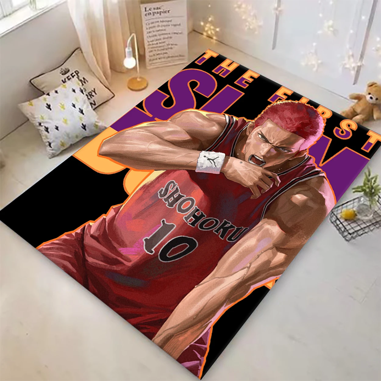 S-SLAM D-DUNK Printed anime Carpets Nonslip Multi Function carpet Living Room Rugs Entrance Floor mat Home Kitchen Hallway Decor