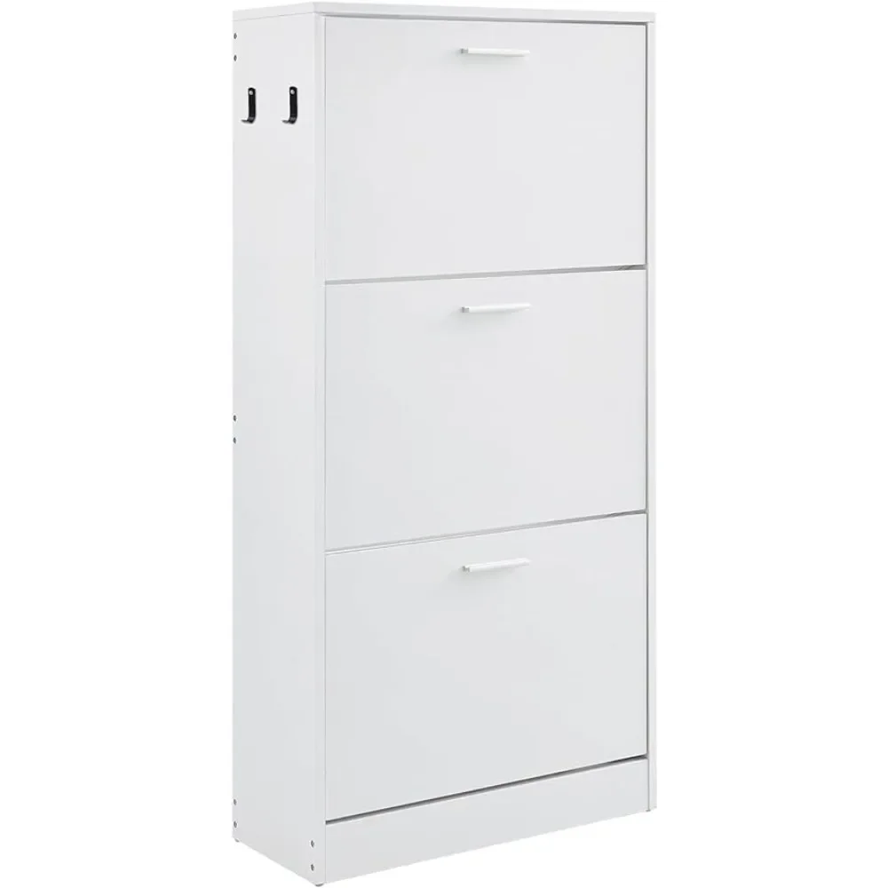 

Shoe Cabinet Entryway Shoe Locker, 23.6" D x 9.4" W x 47.3" H, wood