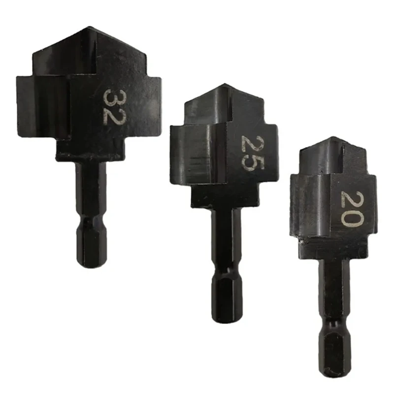 

GTBL 3Pcs PPR Lifting Stepped Drill Bit Water Pipe Connection Tool 20/25/32 For Plumber Water Pipe Puncher Drill Bit