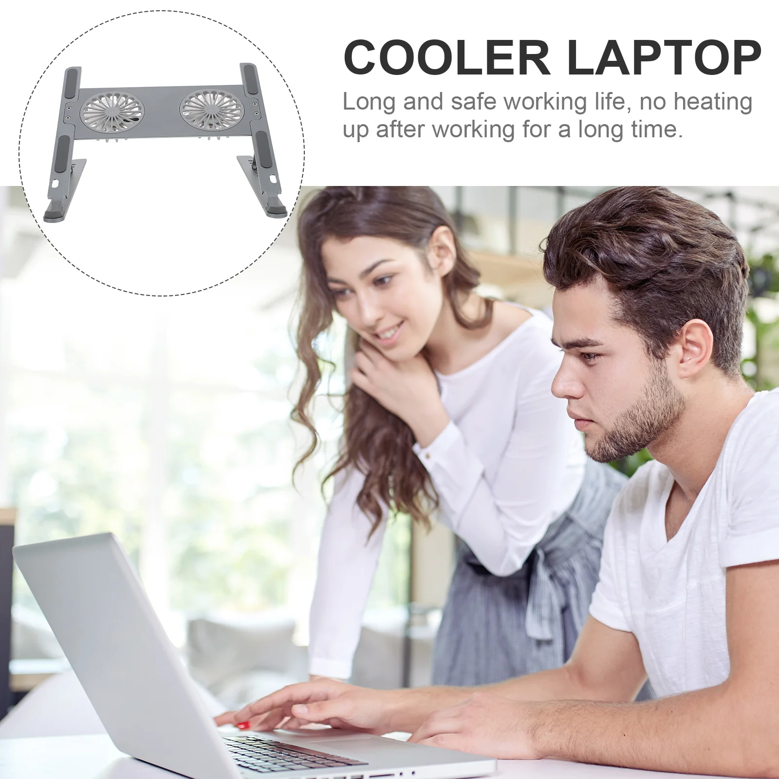 

Aluminum Alloy Notebook Cooler Double Dissipation Laptop Fan USB Quiet Pad Gaming Laptop Cooling St