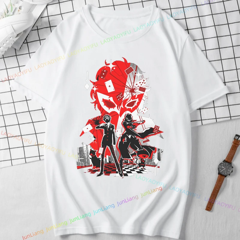 Persona 5 Me and Myself TShirt Unisex  Short Sleeve 100% Cotton Breathable Gamer Gift Shirt