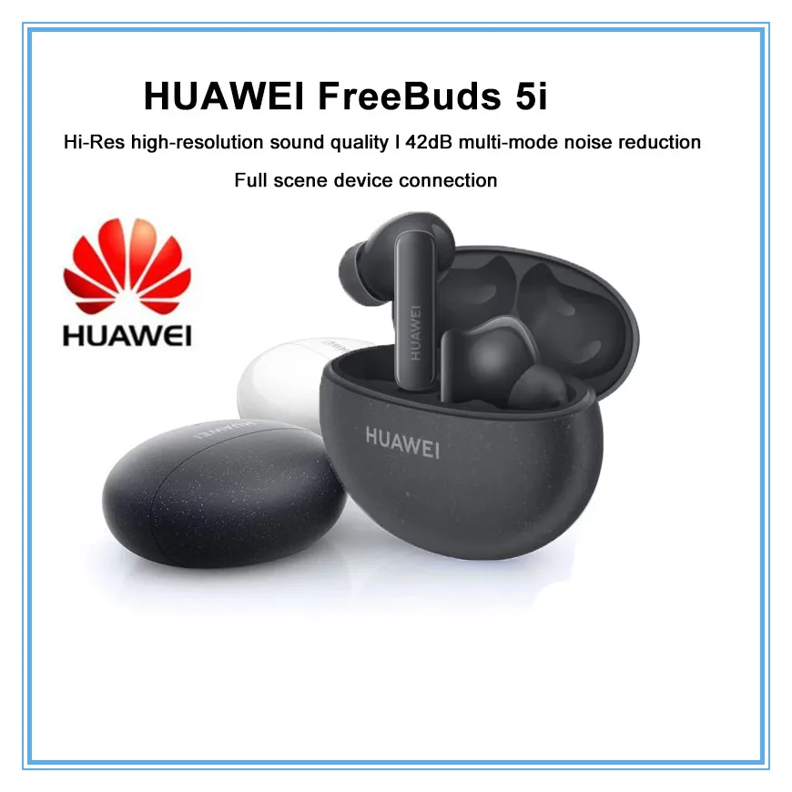 For Original HUAWEI FreeBuds 5i TWS Earphones Wireless Bluetooth 5.2 Sport Noise Reduction Headphones Touch Control 410mAh