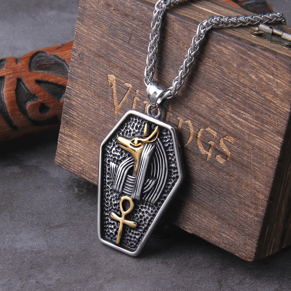 Collar con colgante de Talismán de dios egipcio para hombres y mujeres, dios de la sabiduría mágica de Egipto, Thoth, Talismán, amuleto de cabeza, regalos de joyería