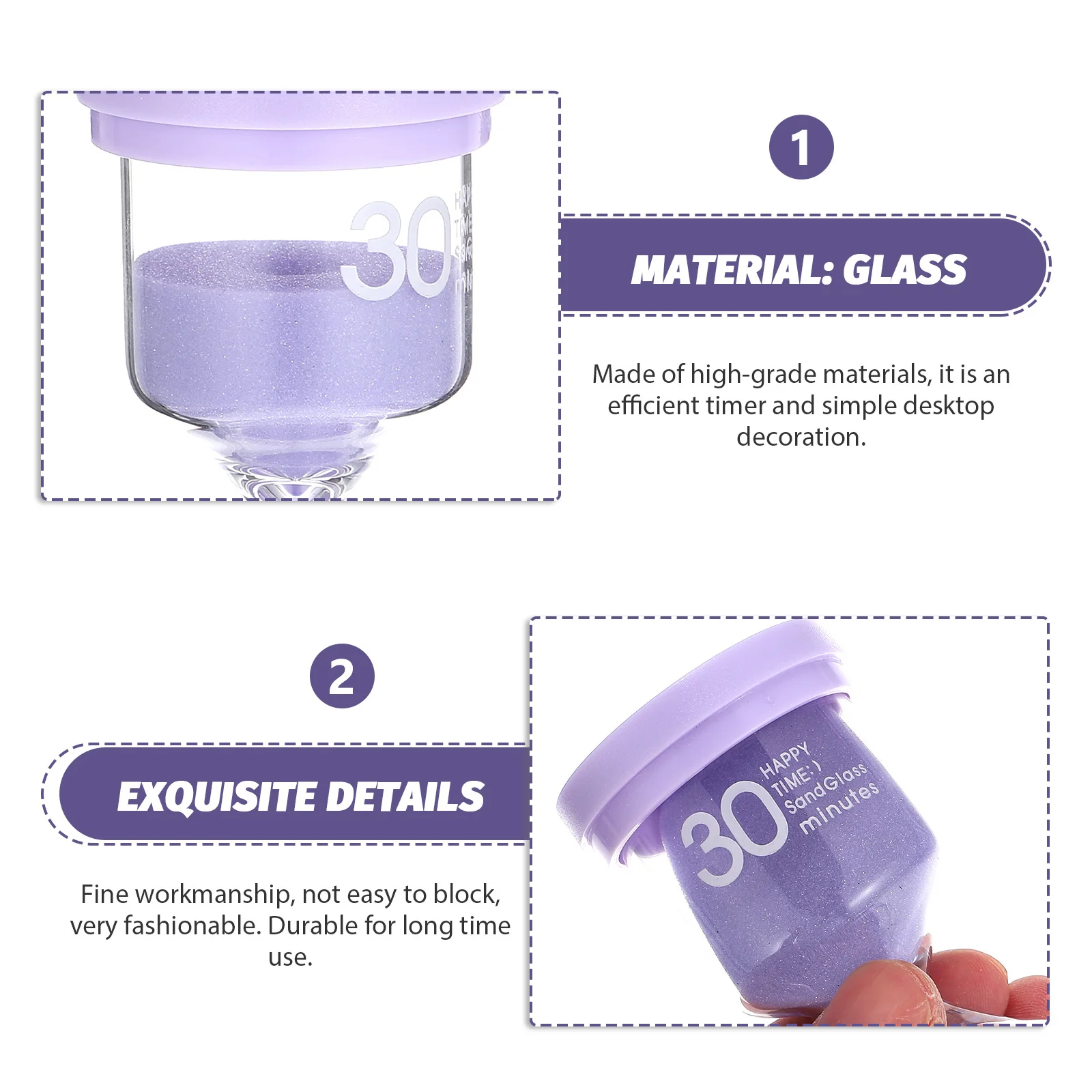 

Decorative Hourglass Timer Delicate Sand Timer High-Grade Materials Perfect for Special Occasions Hourglass Decor