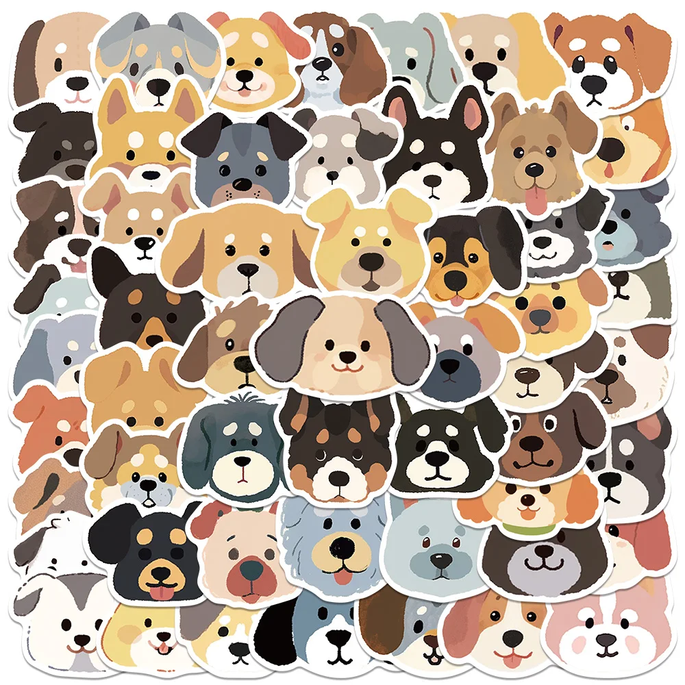 

55pcs Cute Dogs Stickers Cartoon Animals Graffiti Decals For Kids Laptop Luggage Notebook Phone Waterproof Sticker Children Toy