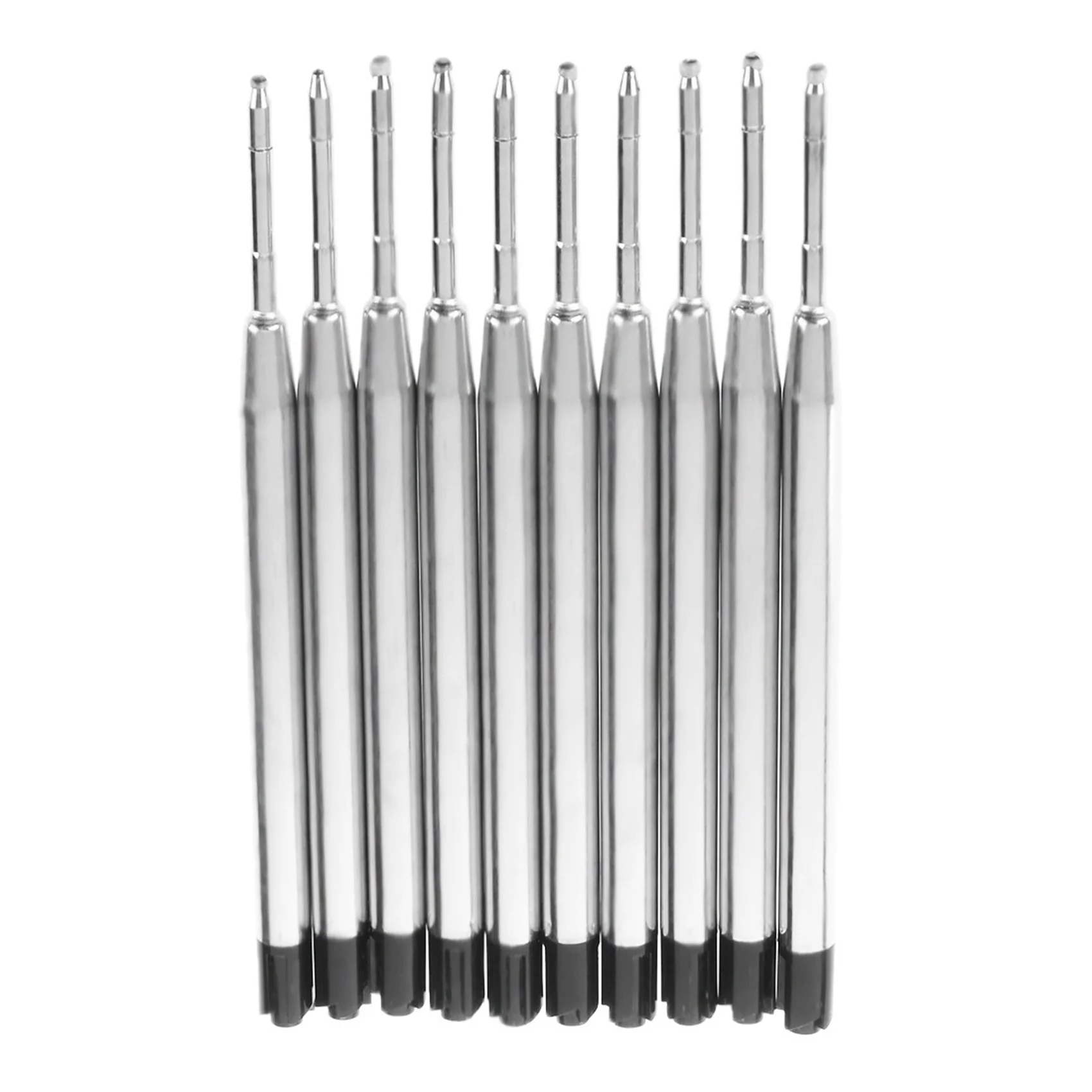 FTGT NEW 10X Black Ballpoint Pen Ink Refills Fine Point Medium Common for Style