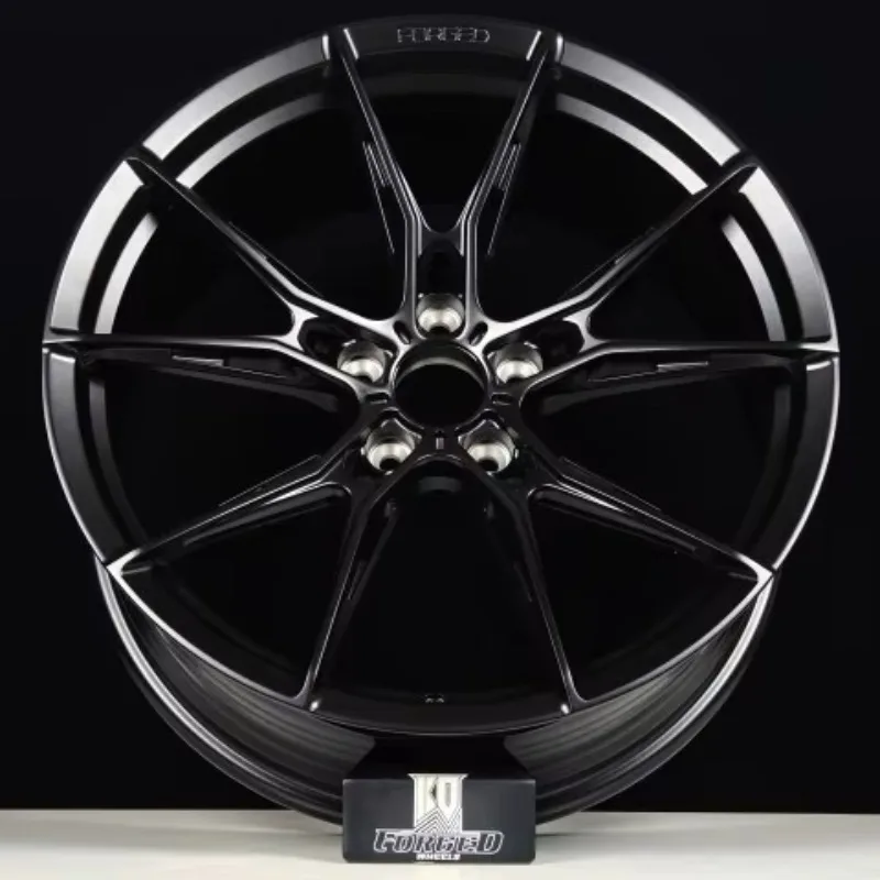 

WHEELBOSS Wholesale Matte Black Wheels Aftermarket Alloy Wheels 1 Piece Forged Wheel for BMW