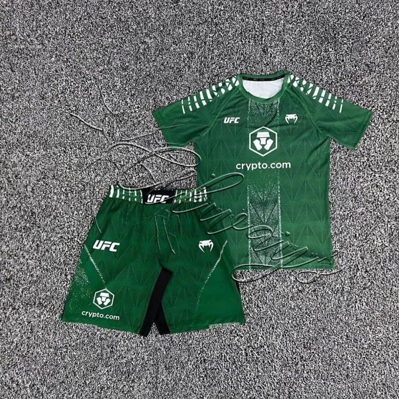 

Новинка 2026 года, восьмиугольная клетка UFC MMA, быстросохнущий комплект для мужчин и женщин, аутентичный боксерский костюм, шорты для мужчин и женщин