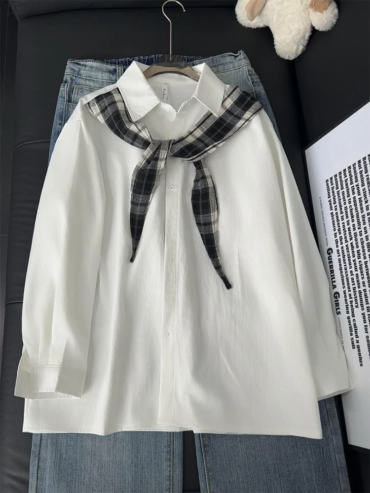 

Модная американская клетчатая рубашка с длинным рукавом для мужчин, весенняя, в корейском студенческом стиле, парный дизайн, молодежная, стандартной длины