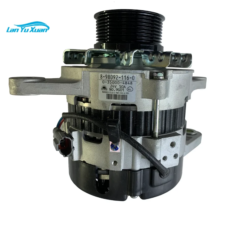 Official Authorization ISUZU 6UZ1 Hitachi Sany kobelco excavators  engines 8983413970 Alternator generator