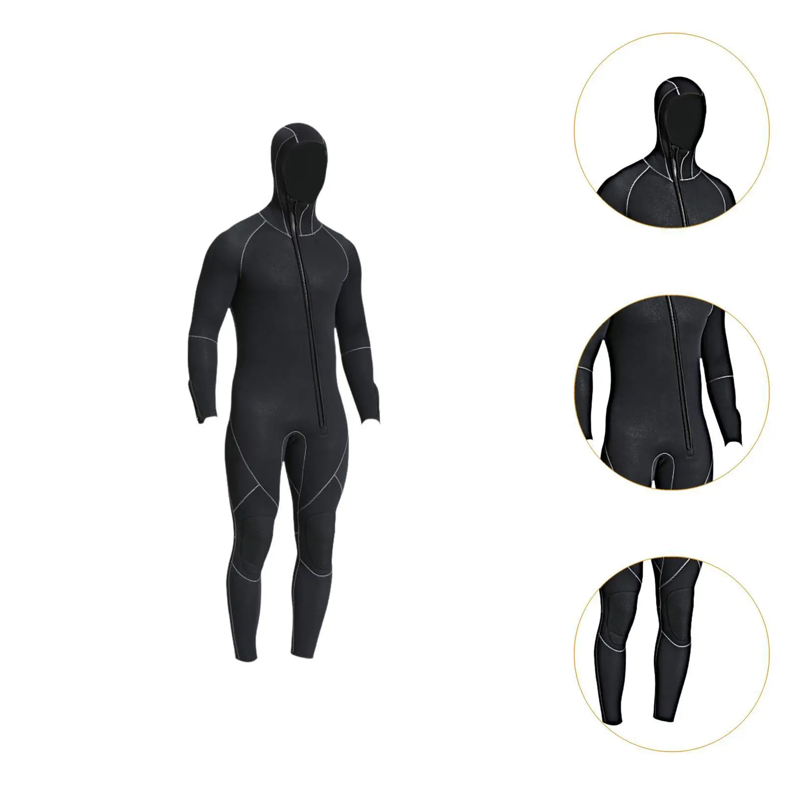 Wetsuit voor heren 5 mm neopreen duiknatpak voor snorkelen onderwatersurfen