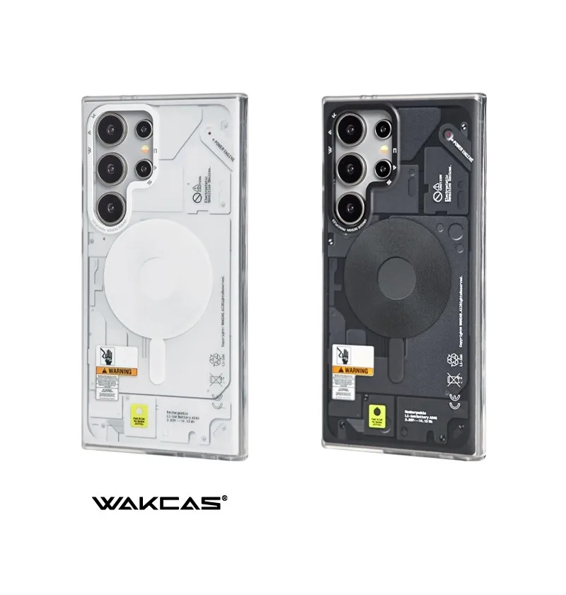 

WAKCAS matte black Galaxy S24 Ultra magnetic phone case, phone case box, shock-absorbing protective cover