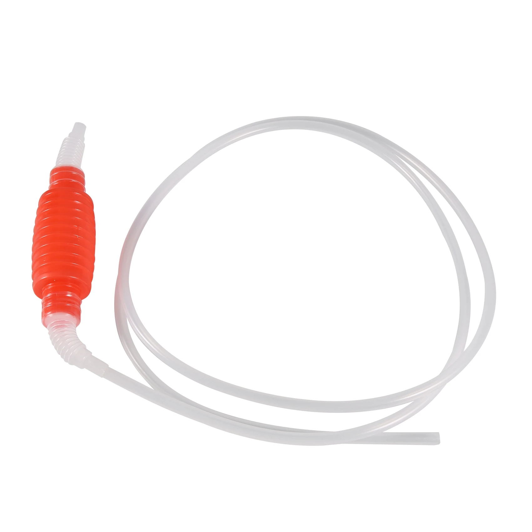 2 Meter Red Syphon Tube Hand Fuel Pump Gasoline Siphon Hose Gas Oil Water Fuel Transfer Siphon Pump Gasoline Liquid Home Brew