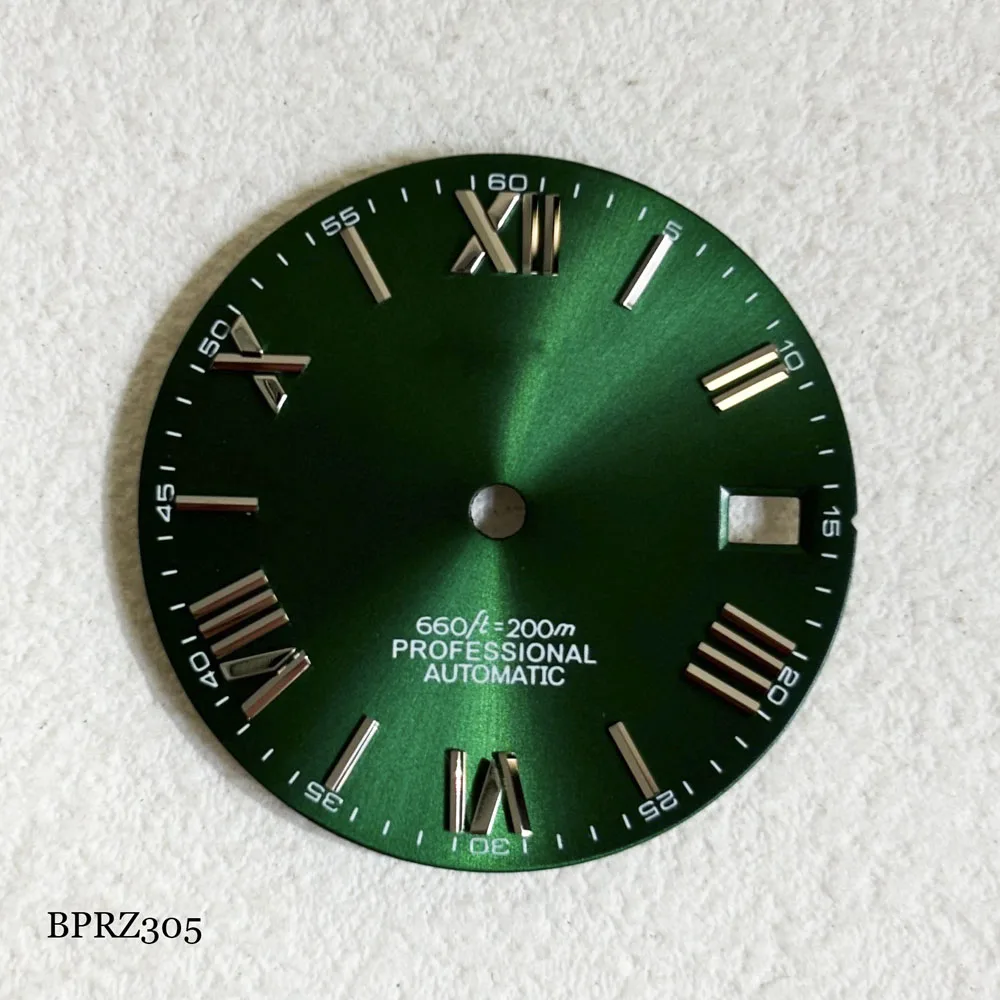 28.5mm s Roman numerals dial Roman S logo dial suitable for NH dial 35 movement s logo green blue watch accessories repair tools