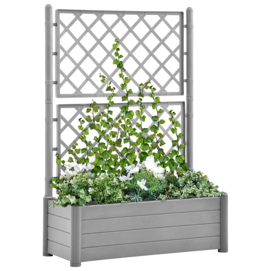 

Садовый горшок с решеткой 39,4x16,9x55,9 ПП Stone Grey