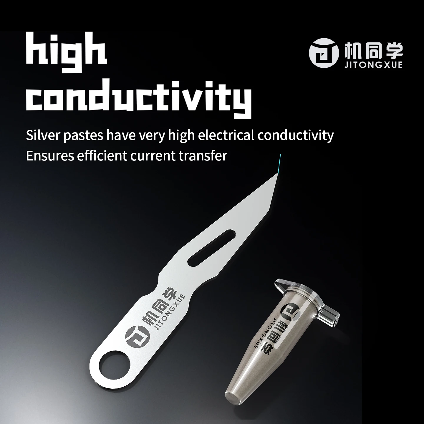 JTX F1 Set di pasta conduttiva nano argento per ponticello PCB Riparazione linea rotta Alta conduttività Bassa resistenza per la correzione dello schermo del telefono