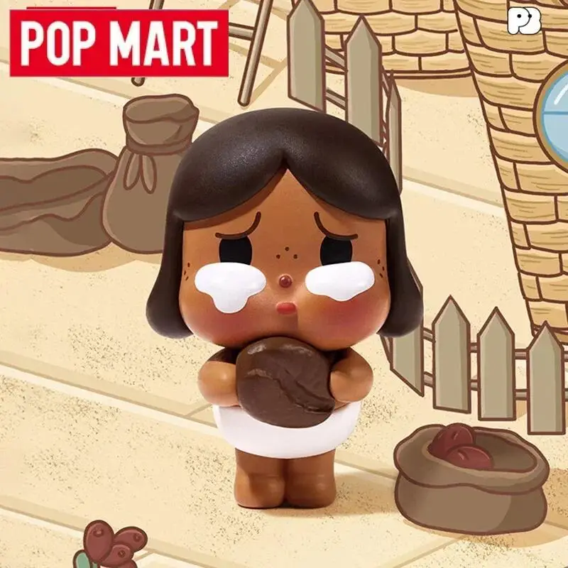 POPMART POPBEAN مصنع القهوة سلسلة لطيف أنيمي الشكل الحلي هدية صندوق أعمى تخمين حقيبة اللعب الأصلية دمية