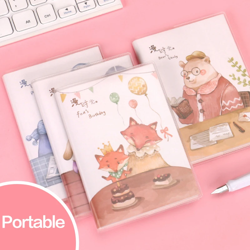 Notebook Thickened Kawaii Cute Portable Notepad Portable Pockets Notebook Notepad Diary Organizer Planner Stationery Student