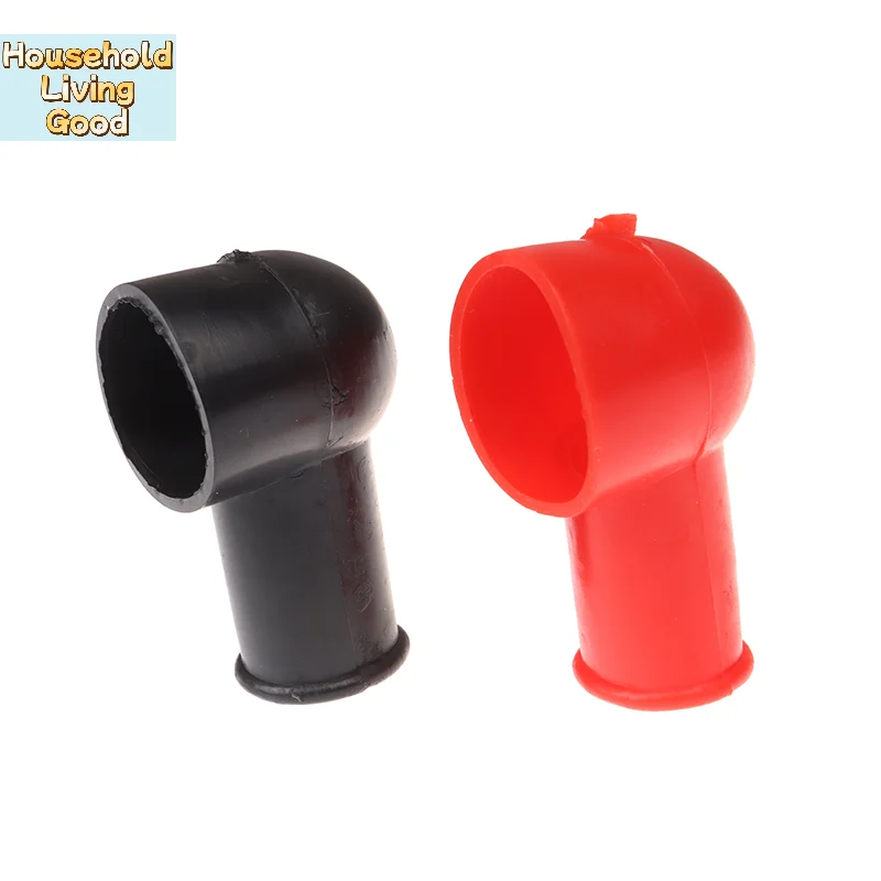 【1Pair Universal Car Battery Terminal Protective Covers Round Insulating Caps Protector】