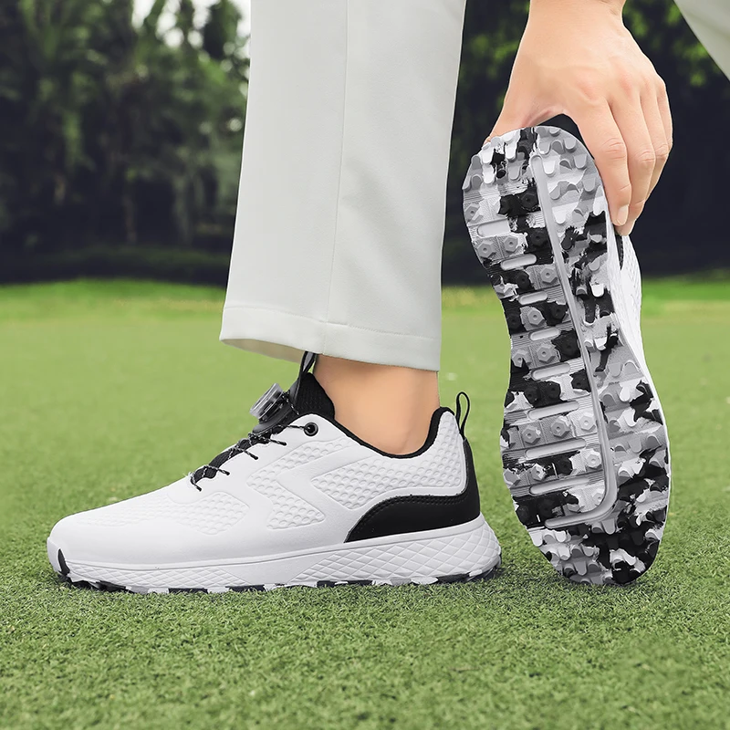 Buty golfowe Profesjonalny golfista Sportowe trampki Męskie wodoodporne tenisówki golfowe Grass Golfing Wygodne obuwie do chodzenia