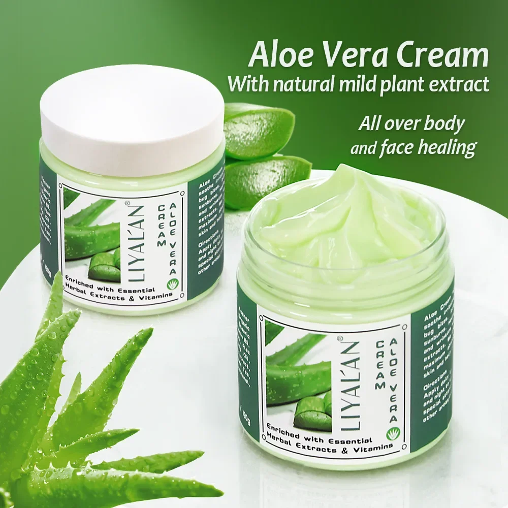 Curacao Aloe Vera Cream Repairs and reduces skin dryness after sunburn Plant essence Moisturizing face cream