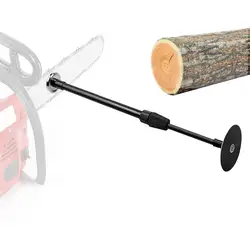 Firewood Measuring Tool Adjustable Magnetic Firewood Measuring Rod with Telescopic Shaft Firewood Gauge Attaches to Chainsaw Bar