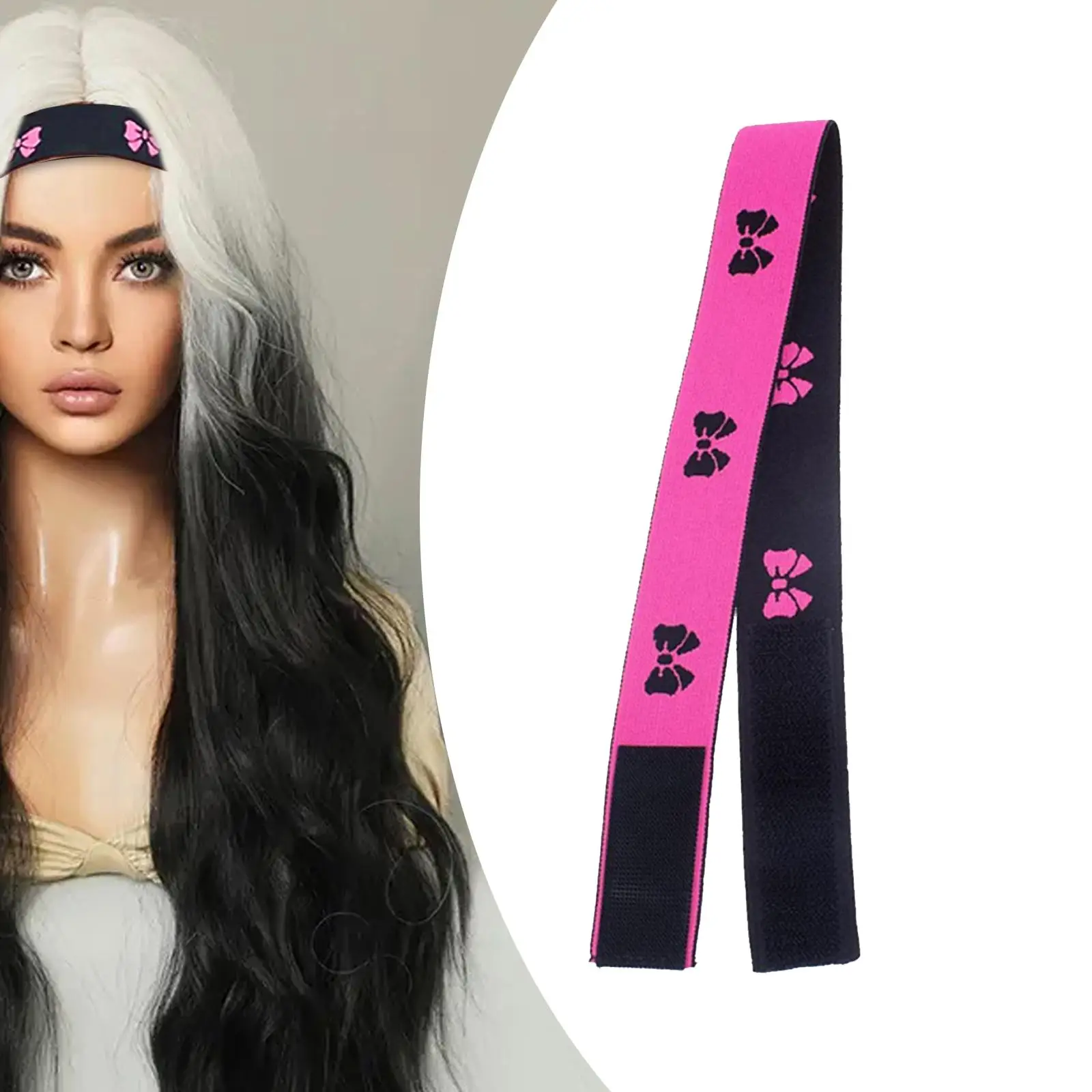 2 faixas elásticas para peruca que evitam o cabelo frontal, faixa para colocar bordas da peruca