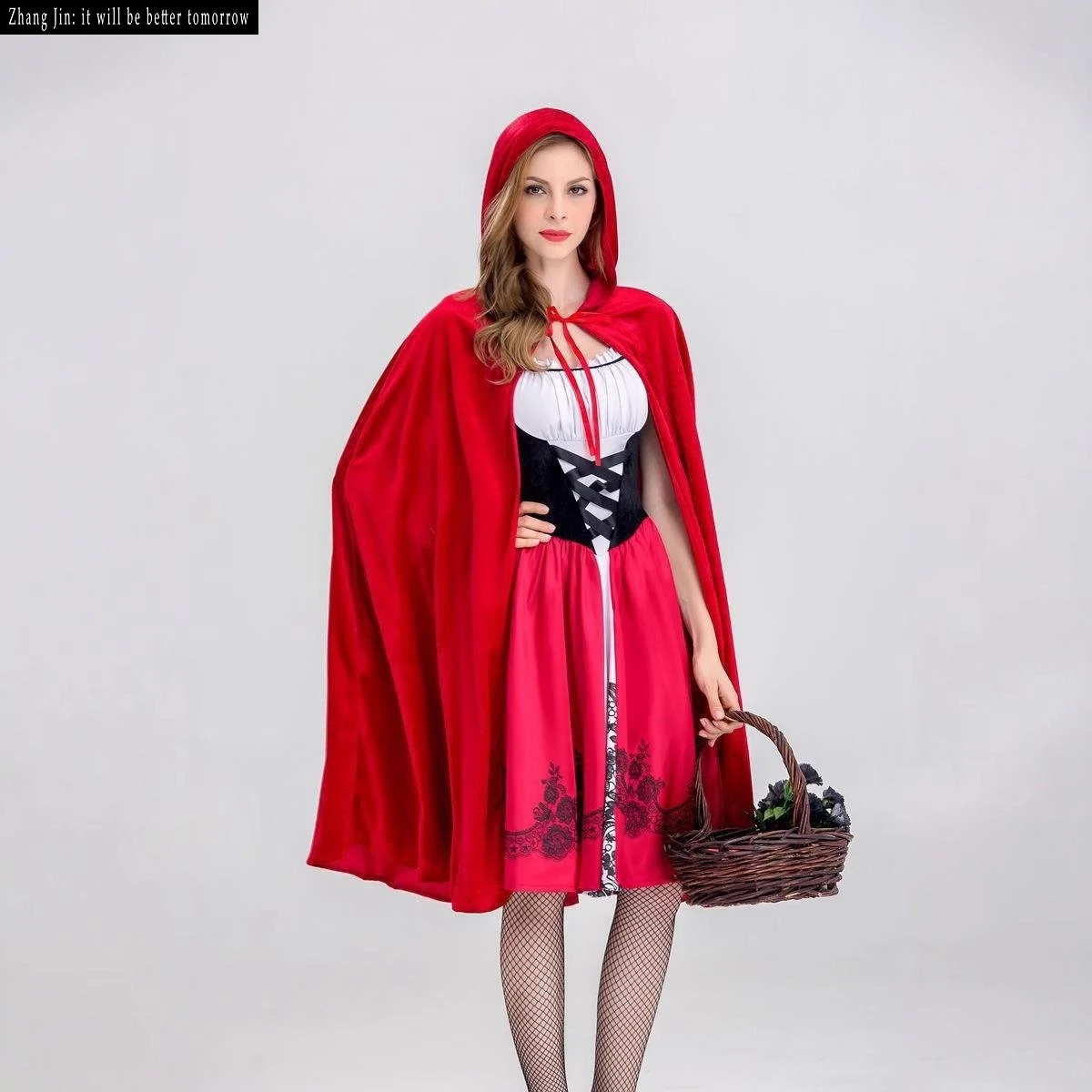 

Adult loween Cosplay Role-plang Clothing Little Red Riding Hood Fairy T Costume Castle Queen Costume Women's Dr